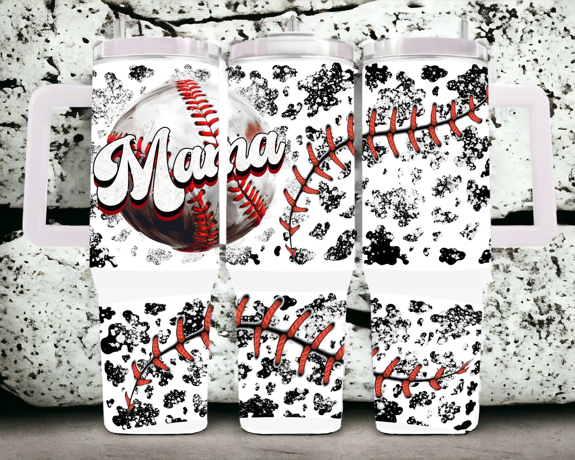 Baseball Mama 40 oz Stainless Steel Tumbler - roughramblings