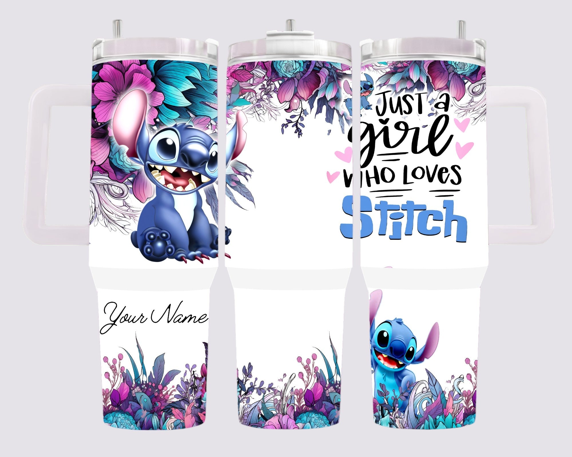 Just a Girl Who Loves Stitch 40 oz Stainless Steel Tumbler - roughramblings