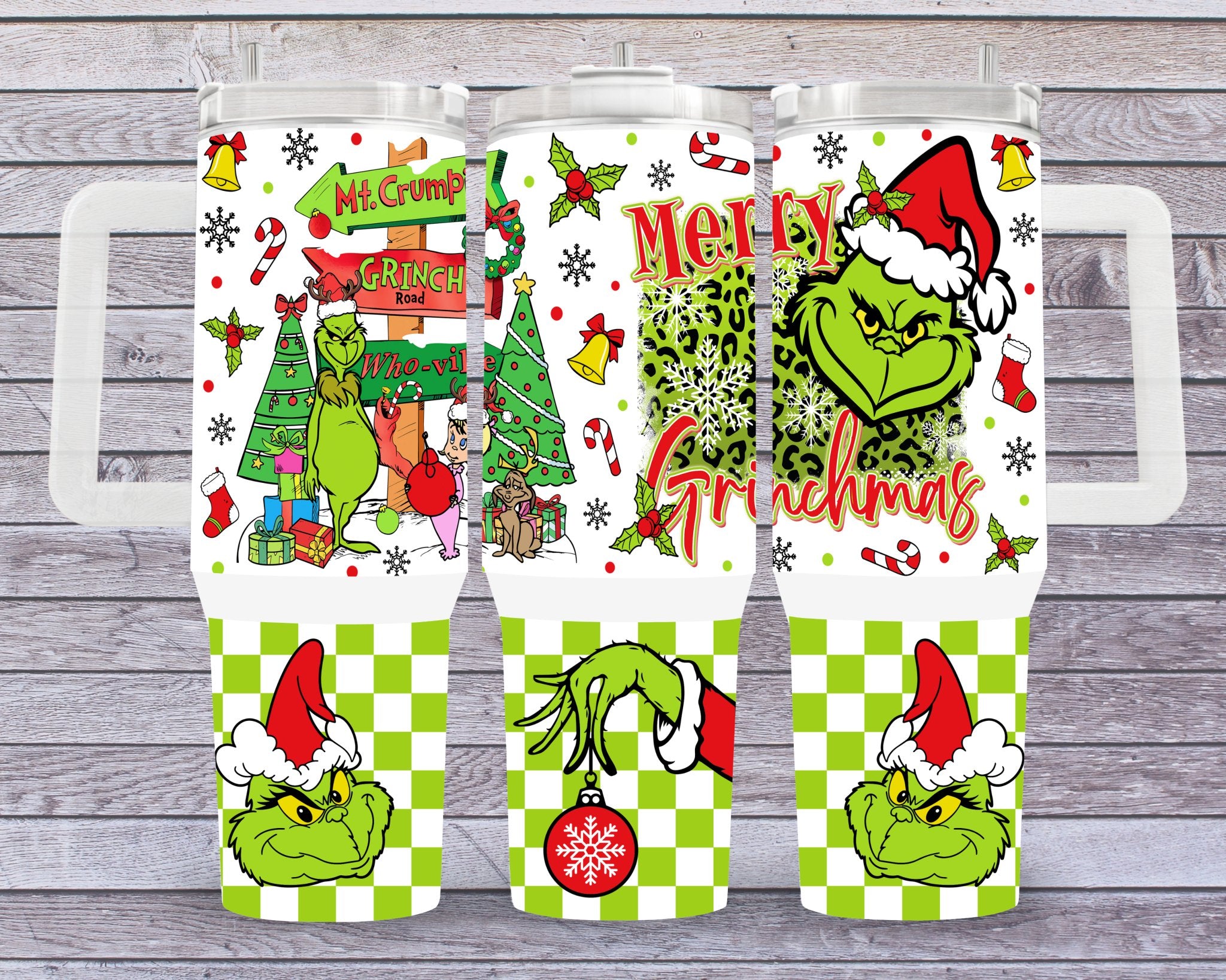 Merry Grinchmas 40 oz Stainless Steel Tumbler - roughramblings