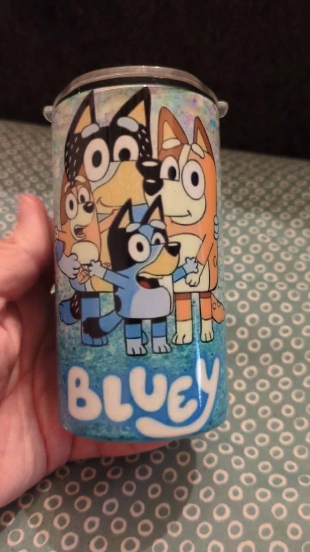 Color changing kids cup 💙 #Bluey #Disney #Hearts #KidsCup #ColdCup #C