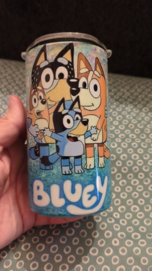 Cartoon Blue Heeler Pup Kids Cup