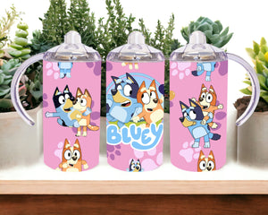 Cartoon Pups with Paws 12 oz Kids Cup - roughramblings