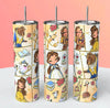 Comic Style Beauty and the Beast 20 oz Stainless Steel Tumbler - roughramblings