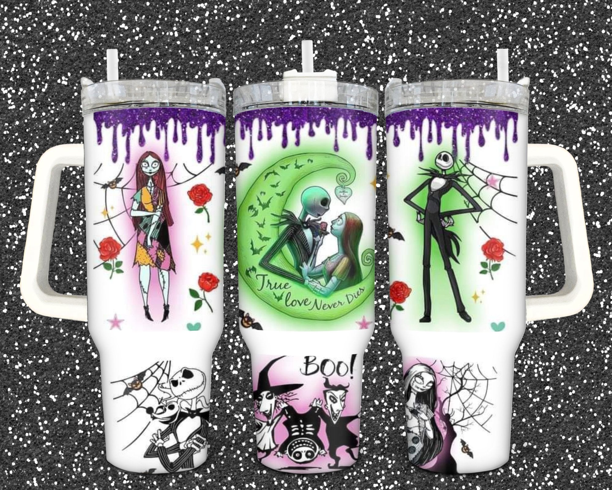 Jack and Sally 40 oz Stainless Steel Tumbler - roughramblings