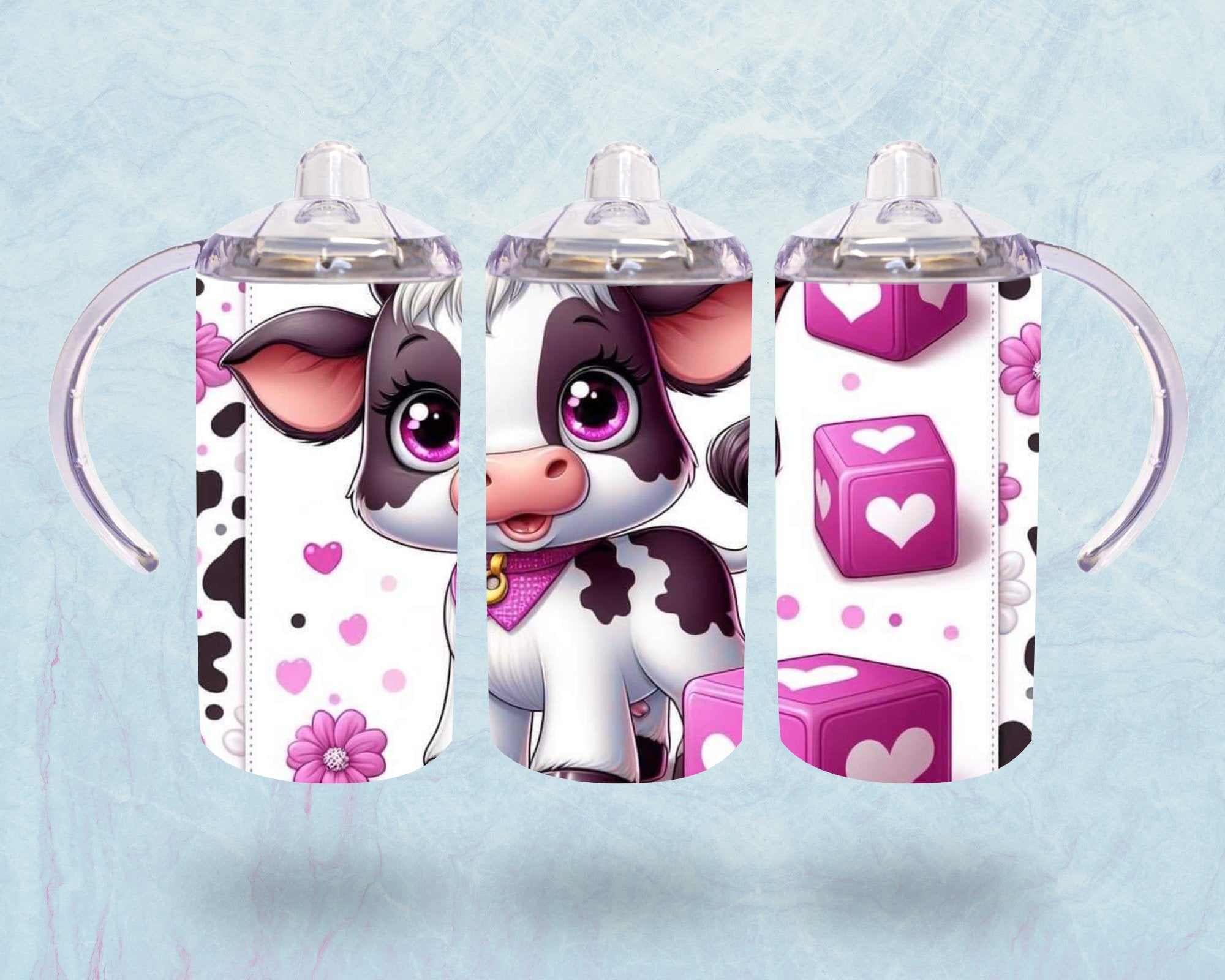 Little Cow 12 oz Kids Cup or Sippy Cup - roughramblings