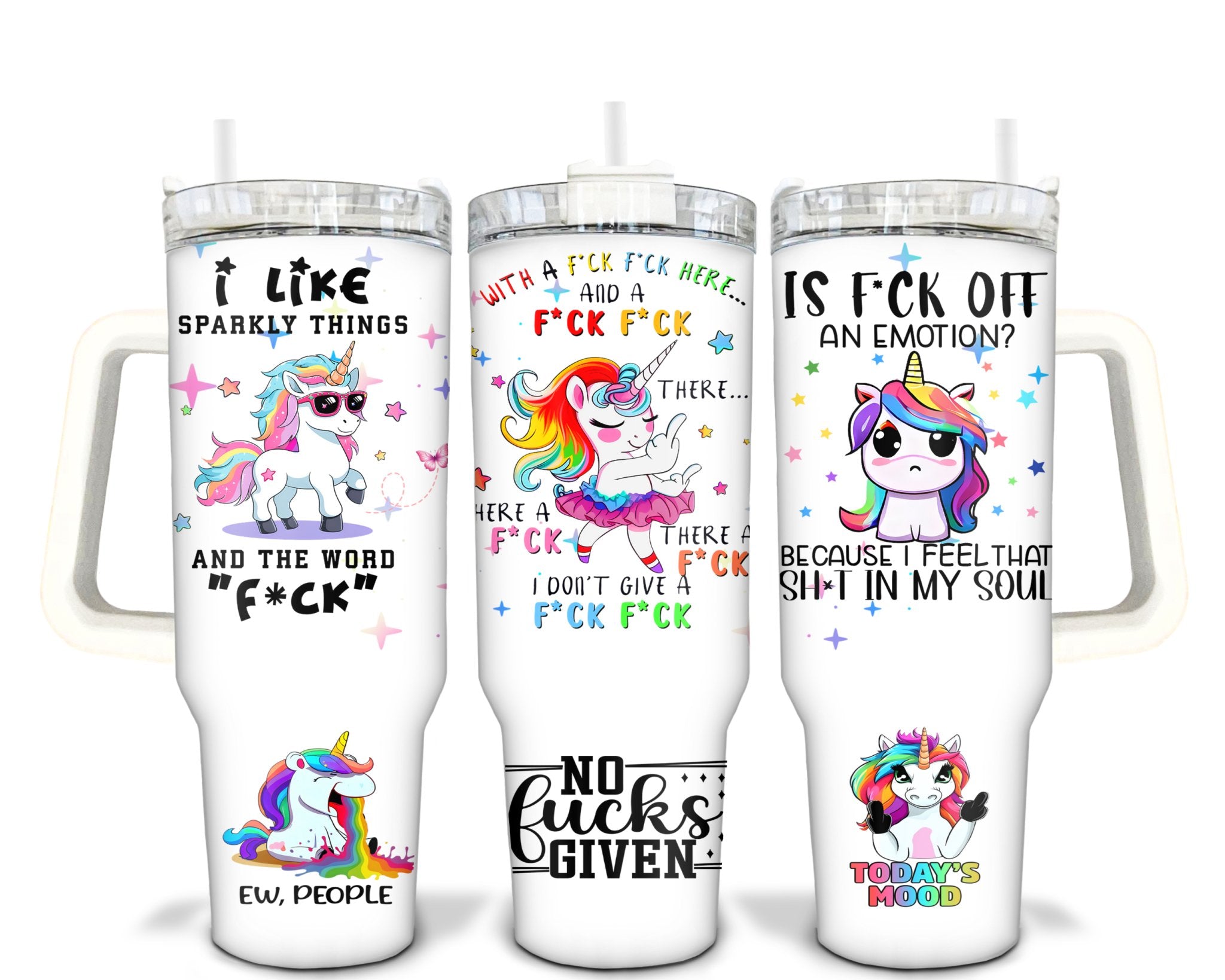 No F*ucks Given 40 oz Stainless Steel Tumbler - roughramblings