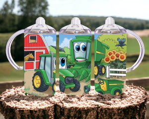 Tractor 12 oz Kids Cup - roughramblings