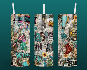 Wasted on You-Morgan Wallen Themed 20 oz Stainless Steel Tumbler - roughramblings